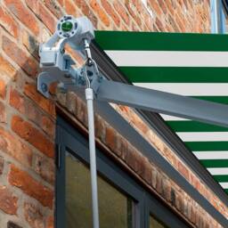 Primrose Awnings Electric Retractable Patio Awning Sun Canopy 3.0m x 2.5m in Light Green - thumbnail 2