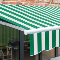 Primrose Awnings Electric Retractable Patio Awning Sun Canopy 3.0m x 2.5m in Light Green - thumbnail 5