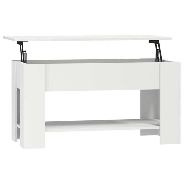 Berkfield Home Coffee Table White 101x49x52 cm Engineered Wood - Size: 101 x 49 x 52 cm - image 1
