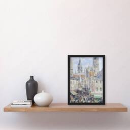 Artery8 Grocery Street Rouen Cityscape Pissarro Framed Wall Art Print - Size: A4 - thumbnail 2