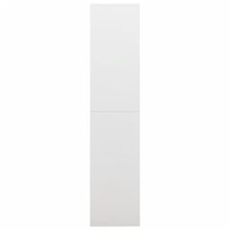 Berkfield Home Locker Cabinet White 90x40x180 cm Steel - Size: 90 x 40 x 180 cm - thumbnail 3