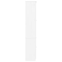Berkfield Home Glass Display Cabinet ALTA White 77x35x186.5 cm Solid Wood Pine - thumbnail 5