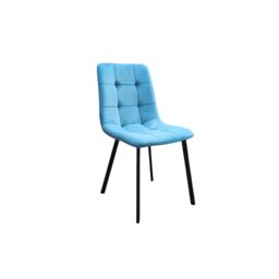 Interior Emporium Ltd Set of 2 Ava Design Velvet Dining Chairs with Sturdy Metal legs ( Teel ) in Teal - thumbnail 3