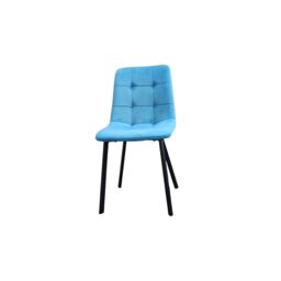 Interior Emporium Ltd Set of 2 Ava Design Velvet Dining Chairs with Sturdy Metal legs ( Teel ) in Teal - thumbnail 2