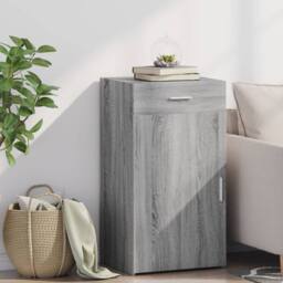 Berkfield Home Sideboard Grey Sonoma 50x42.5x93 cm Engineered Wood - thumbnail 2