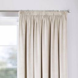 Luxury Living Montreal Taped Top Curtains in Natural - Size: 117 cm width x 137 cm drop - thumbnail 5