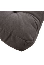 Living and Home 50cm Square Corduroy Chair Pad Gaming Floor Cushion Meditation Pillow in Grey - thumbnail 5