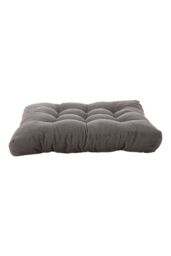 Living and Home 50cm Square Corduroy Chair Pad Gaming Floor Cushion Meditation Pillow in Grey - thumbnail 6