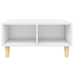 Berkfield Home Decorative Coffee Table White 60x60x30 cm Engineered Wood - Size: 60 x 60 x 30 cm - thumbnail 4