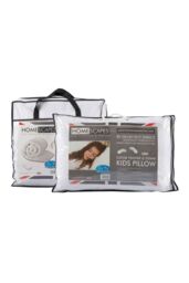 Homescapes Kids 10.5 Tog Goose Feather Duvet & Pillow Set in White - Size: Cot
