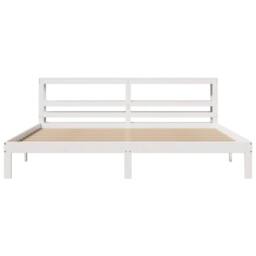 Berkfield Home Bed Frame with Headboard without Mattress White 200x200 cm - thumbnail 4