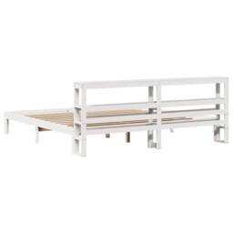 Berkfield Home Bed Frame with Headboard without Mattress White 200x200 cm - thumbnail 6