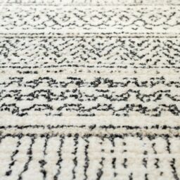 Kukoon Grey Cream Aztec Moroccan Destressed Berber Soft Pile Living Room Area Rugs & Runner - Size: 200 cm x 290 cm - thumbnail 9