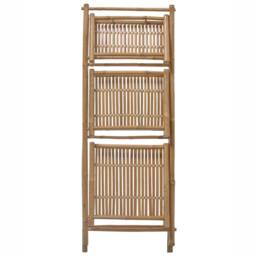 Wyld and Coco Bamboo 3-Tier Foldable Bathroom Shelf - Natural Bamboo Nordic Design - thumbnail 6