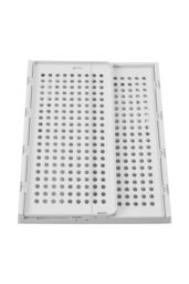 Living and Home Folding Closet Wardrobe Storage Organiser Stackable Drawer Organiser Basket Clothes Storage Box for Bedroom Kitchen Bathroom in Grey - thumbnail 4