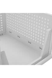 Living and Home Folding Closet Wardrobe Storage Organiser Stackable Drawer Organiser Basket Clothes Storage Box for Bedroom Kitchen Bathroom in Grey - thumbnail 5