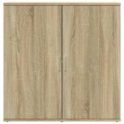Berkfield Home Sideboards 2 pcs Sonoma Oak 79x38x80 cm Engineered Wood in Light Brown - Size: 79 x 38 x 80 cm - thumbnail 5
