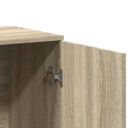 Berkfield Home Sideboards 2 pcs Sonoma Oak 79x38x80 cm Engineered Wood in Light Brown - Size: 79 x 38 x 80 cm - thumbnail 8