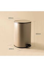 Cosmic Bathroom Bin Trash Can 5L Pedal Mandarin Essentials Collection in Light Beige - thumbnail 4