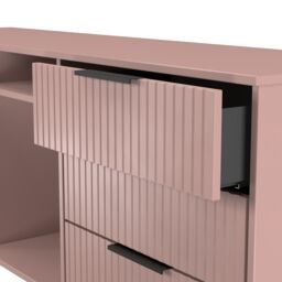 Ready Assembled 2 U Menai 6 Drawer Sideboard (Ready Assembled) in Dusty Pink - thumbnail 6