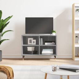 Berkfield Home TV Cabinet Grey Sonoma 69.5x30x50 cm Engineered Wood - thumbnail 1