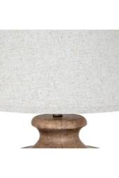 KDMD Marbelle Table Lamp with Edged Linen Shade - Modern & Elegant Lighting in Brown - thumbnail 4