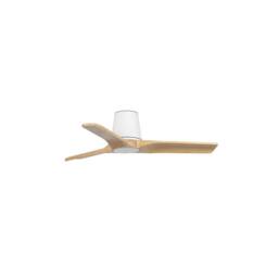 Netlighting Heypine Small 3 Blade Ceiling Fan Matt White Pine in Brown