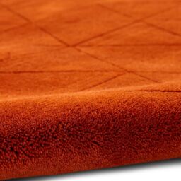 The Rug Shop UK Orange Luxurious Modern Easy to clean Machine Made Chequered Area Rug - Size: 150 cm x 230 cm - thumbnail 7