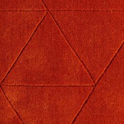 The Rug Shop UK Orange Luxurious Modern Easy to clean Machine Made Chequered Area Rug - Size: 150 cm x 230 cm - thumbnail 4