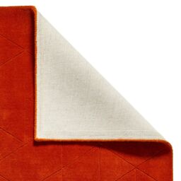 The Rug Shop UK Orange Luxurious Modern Easy to clean Machine Made Chequered Area Rug - Size: 150 cm x 230 cm - thumbnail 2