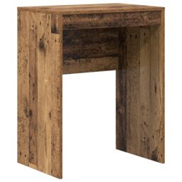 Berkfield Home Desk with Storage Old Wood Engineered Wood in Yellow - thumbnail 4