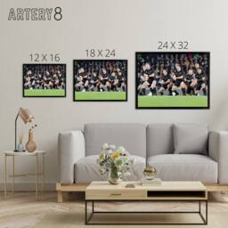 "Artery8 New Zealand Rugby Haka World Cup Framed Canvas Wall Art Print - Size: W12"" x H16""" - thumbnail 4