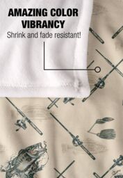 JQ Licensing Action Bass Fishing Pattern Silky Touch Super Soft Throw Blanket 152 X 127 cm in White - thumbnail 4