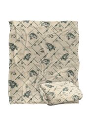 JQ Licensing Action Bass Fishing Pattern Silky Touch Super Soft Throw Blanket 152 X 127 cm in White - thumbnail 2