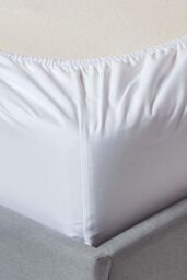 Homescapes Egyptian Cotton Fitted Sheet 12 inch 1000 Thread Count in White - Size: King Fitted - thumbnail 2