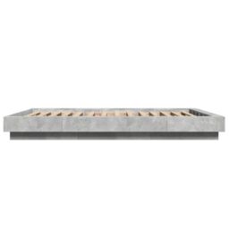 Berkfield Home Bed Frame without Mattress Concrete Grey 120x190 cm Small Double - thumbnail 5