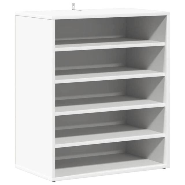 Berkfield Home Shoe Cabinet White 60x35x70 cm Engineered Wood - Size: 60 x 35 x 70 cm - image 1