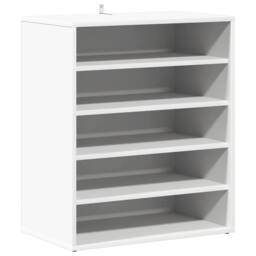 Berkfield Home Shoe Cabinet White 60x35x70 cm Engineered Wood - Size: 60 x 35 x 70 cm - thumbnail 1
