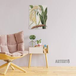 "Artery8 New Zealand Perching Lily Flower Plant Featon Canvas Wall Art Print in Beige - Size: W12"" x H16""" - thumbnail 3