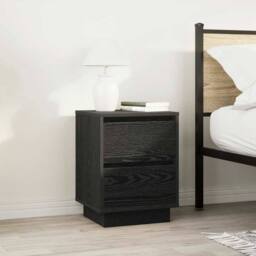 Berkfield Home Bedside Cabinets with LED Lights¬†2 pcs Black 38x34x50 cm - Size: 38 x 34 x 50 cm - thumbnail 4