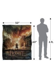 Warner Brothers The Hobbit Battle Of The Five Armies Officially Licensed Silky Touch Super Soft Throw Blanket 152 x 127 cm in White - thumbnail 5