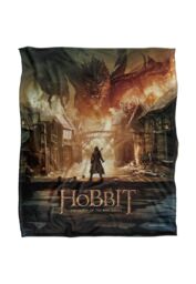 Warner Brothers The Hobbit Battle Of The Five Armies Officially Licensed Silky Touch Super Soft Throw Blanket 152 x 127 cm in White - thumbnail 1