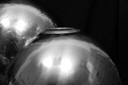 Primrose Stainless Steel Fire & Water Feature Magma Triple Sphere H27cm in Metallic Silver - thumbnail 6