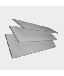 New Edge Blinds Smooth Finish Faux Wood Venetian Blinds with Strings 120cm Drop in Light Grey - Size: 90 cm - thumbnail 2