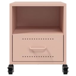 Berkfield Home Bedside Cabinets 2 pcs Pink 36x39x43.5 cm Steel - thumbnail 5