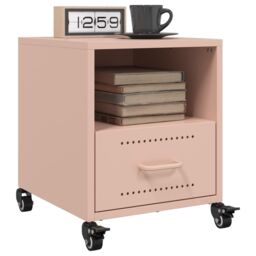 Berkfield Home Bedside Cabinets 2 pcs Pink 36x39x43.5 cm Steel