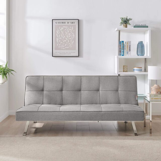 Bravich LTD Click Clack Fabric Sofa Bed - 3 Seater in Grey - image 1
