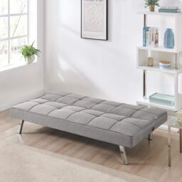 Bravich LTD Click Clack Fabric Sofa Bed - 3 Seater in Grey - thumbnail 2