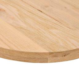 Berkfield Home Table Top 80x40x4 cm Solid Wood Oak Oval in Brown - Size: 80 x 40 x 4 cm - thumbnail 8