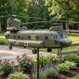 Quipulse Model C Helicopter Wind Spinner in Green